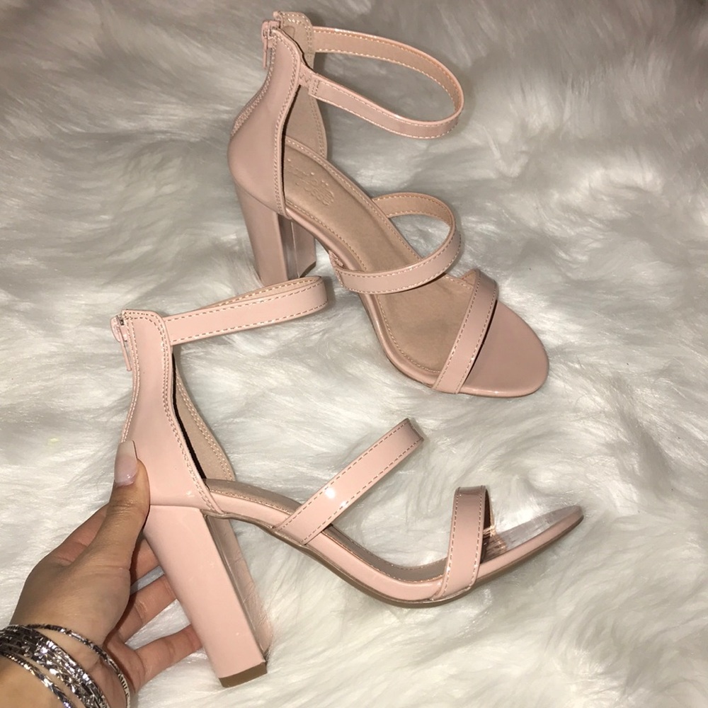Charlotte Russe Nude Sandal Heels